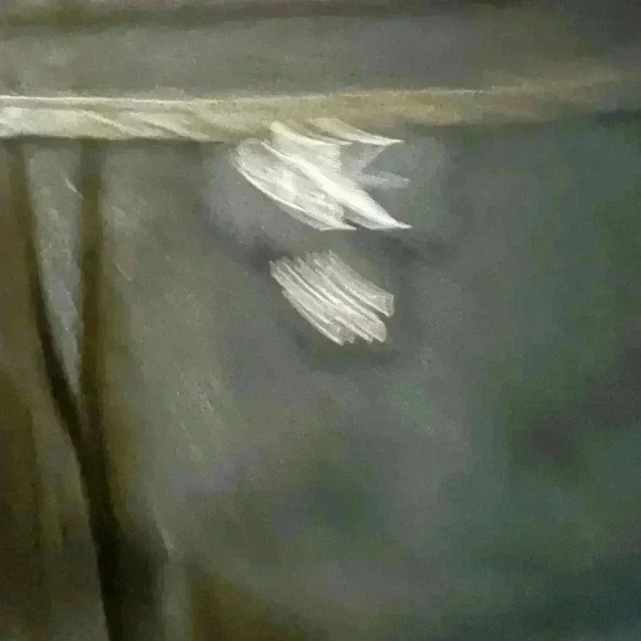 Gray-black Wool Blend Calvin Klein Pants - Picture 3 of 3